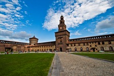 Car rental in Milan, Sforzesco Castle, Italy
