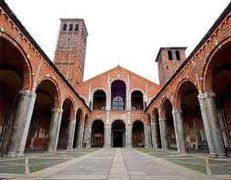 Car rental in Milan, St. Ambrogio Basilica, Italy
